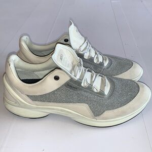 Ecco Women's Gray and Cream Sneakers